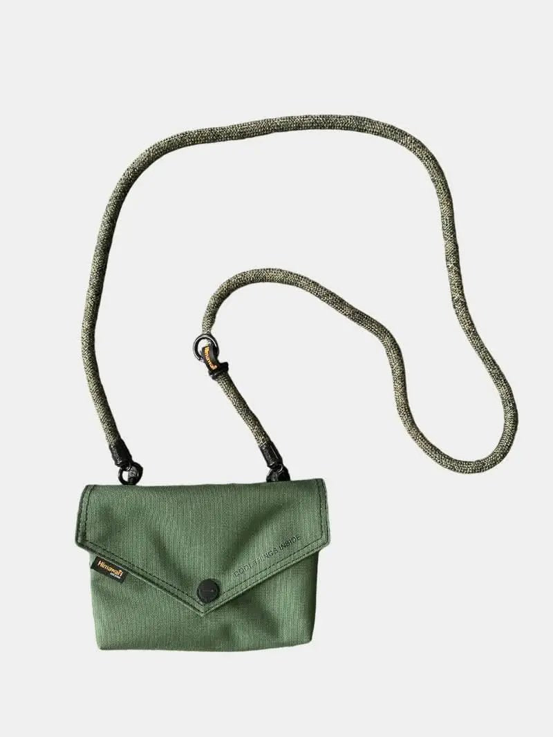 Himawari Solid Color Envelope Shape Crossbody Bag with Removable Strap - Love Salve